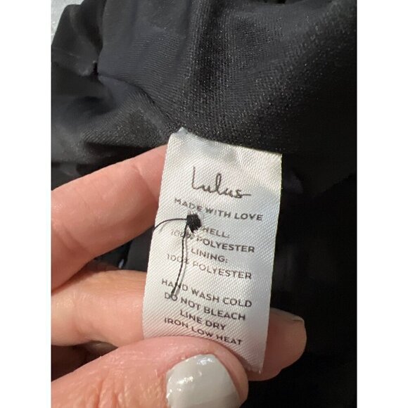 Lulus Womens Black Sleeveless Jumpsuit Size M With Back Button Detail - Picture 3 of 10